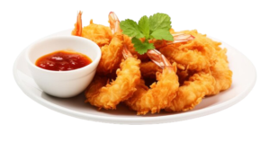 Golden Fried Prawns